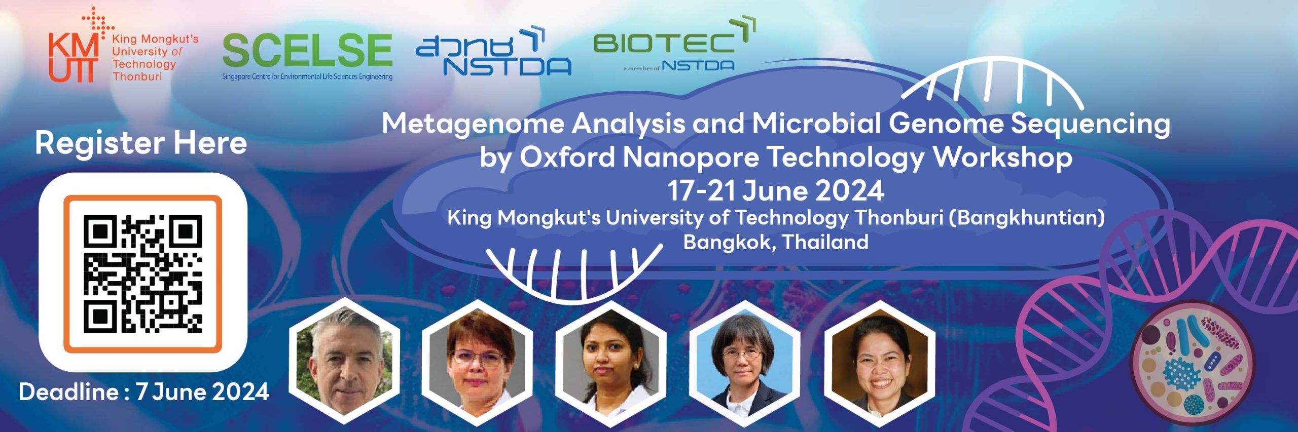 Metagenome Analysis and Microbial Genome Sequencing by Oxford Nanopore Technology Workshop 17-21 June 2024