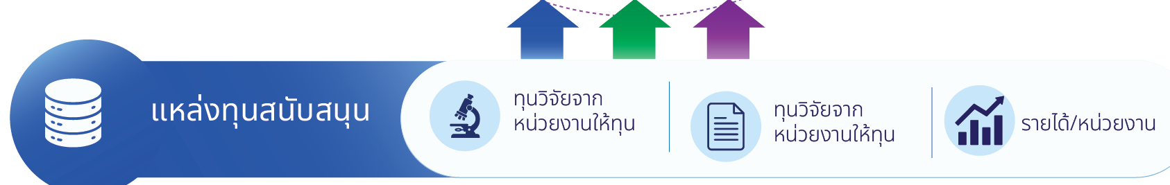 ภาพอินโฟกราฟิก BKT R&D Cluster ส่วน funding จาก PowerPoint
